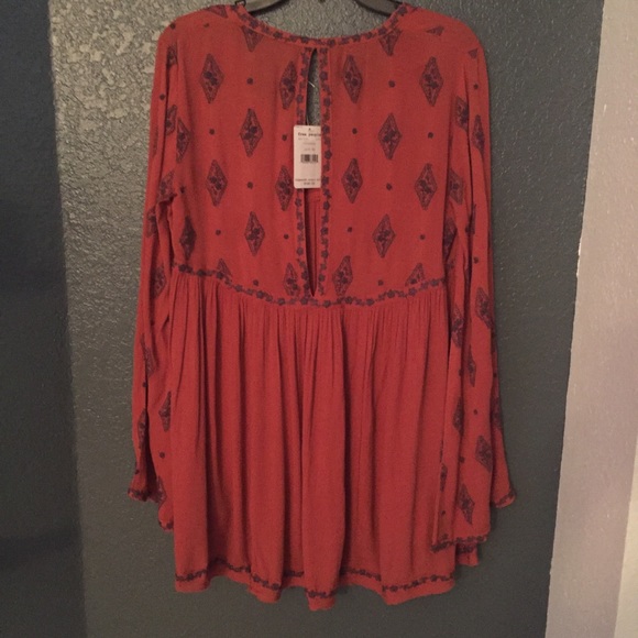 Free People Diamond Ember Print Blouse - Picture 8 of 8